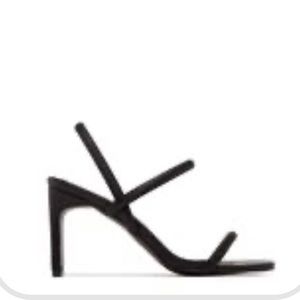 Too fierce black strap oh heel